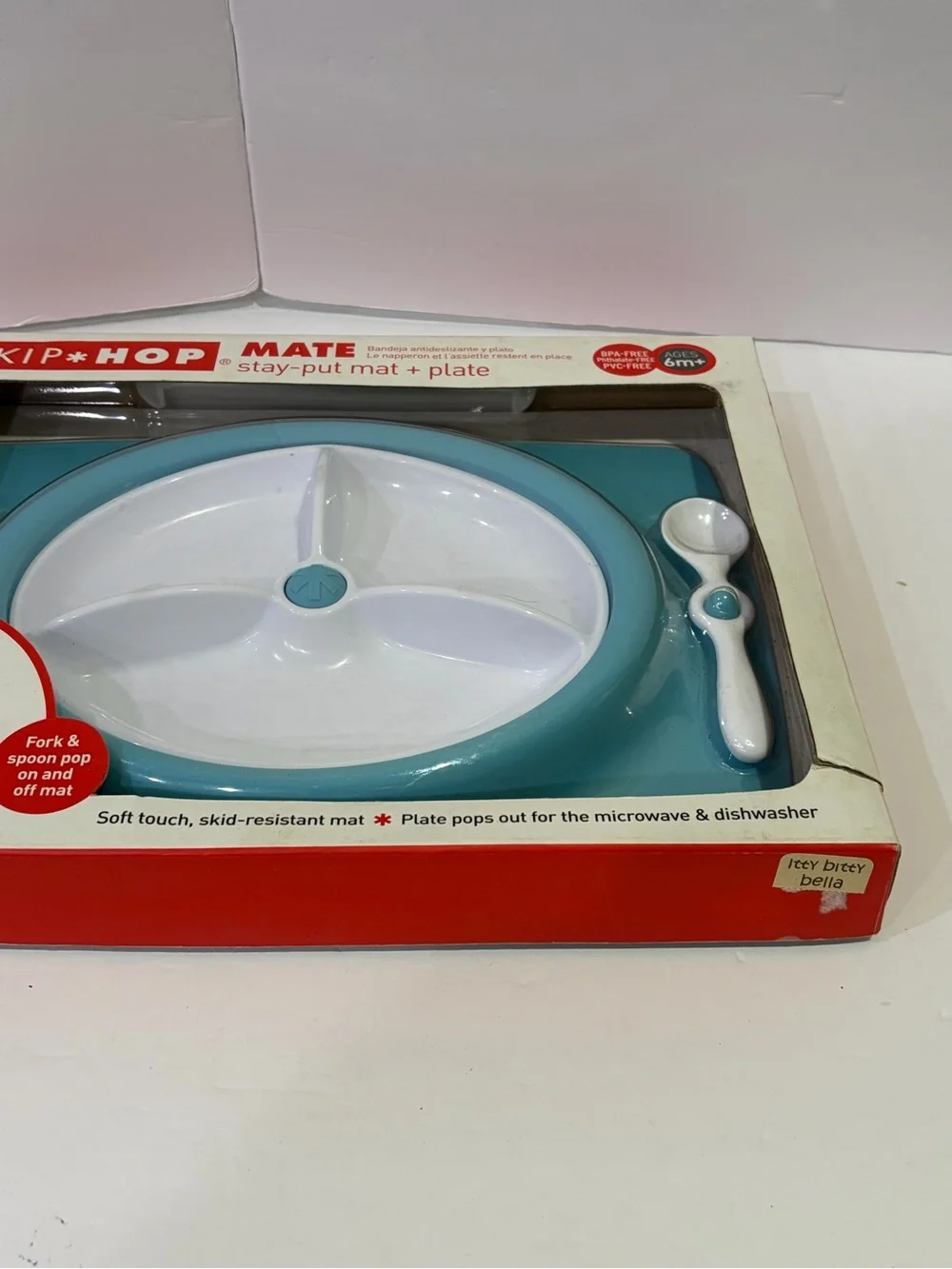 Skip Hop MATE Stay-Put Feeding Set with Utensils NRFB